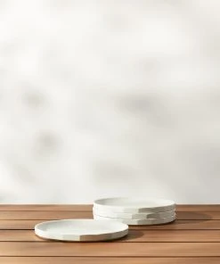 Lulu And Georgia Outdoor Collection Alfresco Bamboo Salad Plates (Set Of 4) 4 Lulu And Georgia Outdoor Collection Alfresco Bamboo Salad Plates (Set Of 4)