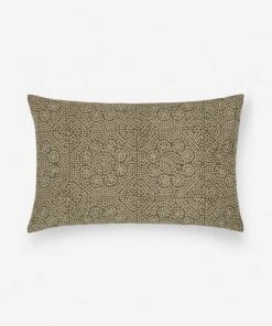 Lulu And Georgia Mossy Greens Alaina Pillow