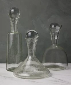 Lulu And Georgia Gillmore Decanters (Set Of 3) By Arteriors Curved + Rounded