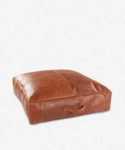 Lulu And Georgia Earth Tones Carlson Leather Floor Pillow
