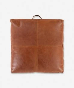 Lulu And Georgia Earth Tones Carlson Leather Floor Pillow