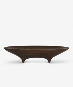 Lulu And Georgia Black Walnut Oval Footed Vessel By Namu Home Goods 4 Lulu And Georgia Black Walnut Oval Footed Vessel By Namu Home Goods