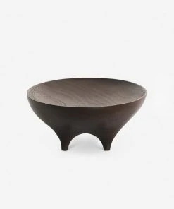 Lulu And Georgia Black Walnut Oval Footed Vessel By Namu Home Goods 3 Lulu And Georgia Black Walnut Oval Footed Vessel By Namu Home Goods