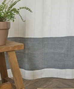 Lulu And Georgia Bolé Road Textiles Karo Shower Curtain, Sable