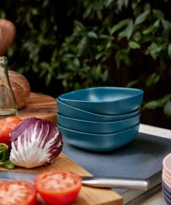 Lulu And Georgia Outdoor Collection Pia Bamboo Salad Bowl (Set Of 4)