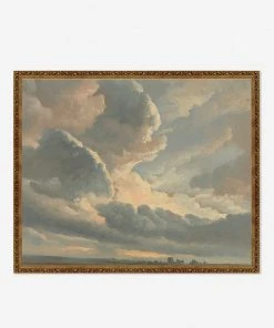 Lulu And Georgia 'Study Of Clouds With A Sunset Near Rome' Wall Art By Simon Alexandre Clement Denis