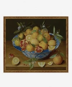 Lulu And Georgia 'Still Life With Lemons, Oranges, And A Pomegranate' Wall Art By Jacob Van Hulsdonck