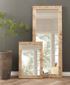 Lulu And Georgia Bree Burl Wood Mirror
