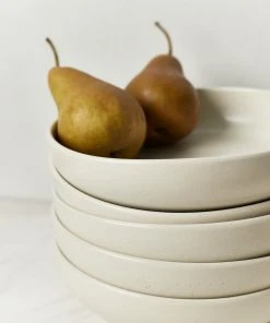 Lulu And Georgia Artful Proportions Collection Casafina Pacifica Dinnerware, Vanilla (18-Piece Set)