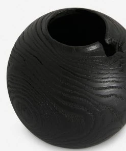 Lulu And Georgia Charred Korean Mahogany Moon Jar, Small By Namu Home Goods