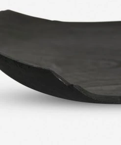 Lulu And Georgia Charred Zelkova Wood Plate, Small By Namu Home Goods New