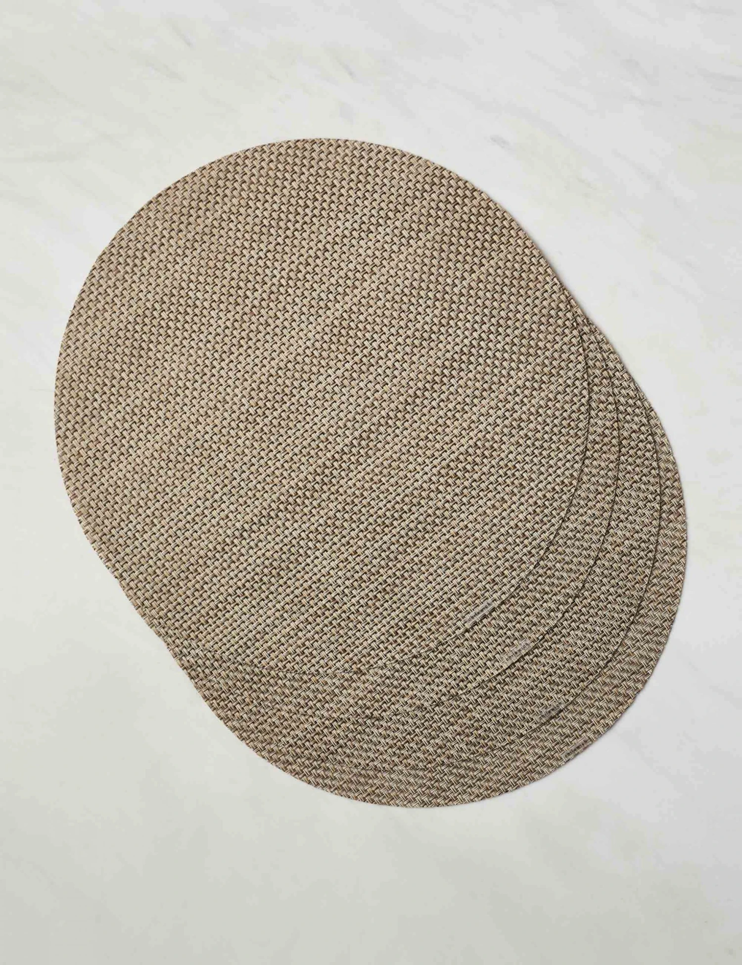 ChilewichBasketweaveRoundPlacemat_Latte_Setof4_6227.jpg Lulu And Georgia Chilewich Basketweave Round Placemat (Set Of 4)