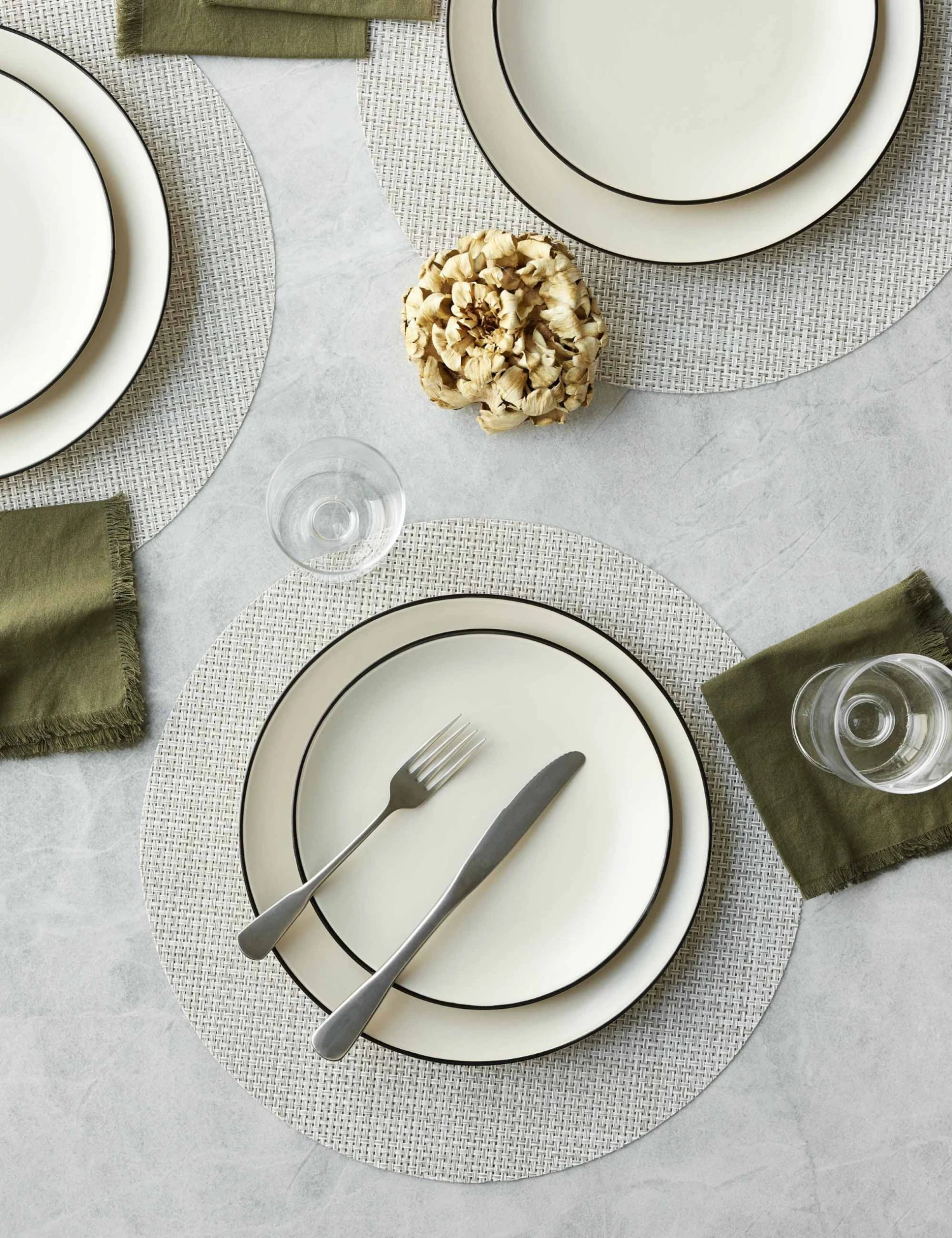 ChilewichBasketweaveRoundPlacemat_Natural_Setof4_0852.jpg Lulu And Georgia Chilewich Basketweave Round Placemat (Set Of 4)