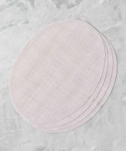Lulu And Georgia Chilewich Mini Basketweave Oval Placemat (Set Of 4) Outdoor Collection