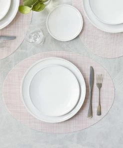 Lulu And Georgia Chilewich Mini Basketweave Oval Placemat (Set Of 4) Outdoor Collection