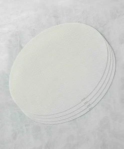 Lulu And Georgia Chilewich Mini Basketweave Oval Placemat (Set Of 4) Outdoor Collection