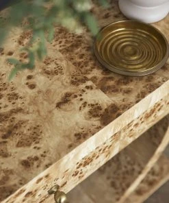 Lulu And Georgia New Chloe Burl Wood Console Table