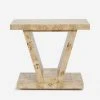 Lulu And Georgia Chloe Burl Wood Side Table New