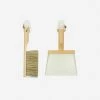 Lulu And Georgia Mr. And Mrs. Clynk Dustpan + Natural Brush With Wall Hooks Set By Andrée Jardin