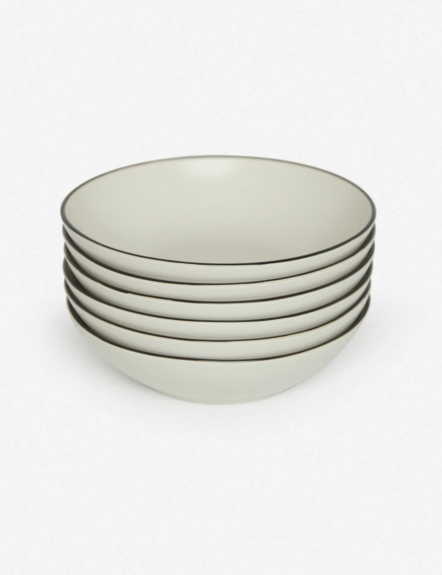 CostaNovaAugustaPastaBowls_1019.jpg Lulu And Georgia Augusta Pasta Bowls (Set Of 6), Natural/Black By Costa Nova Artful Proportions Collection