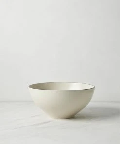 Lulu And Georgia Augusta Serving Bowl, Natural/Black By Costa Nova Artful Proportions Collection 4 Lulu And Georgia Augusta Serving Bowl, Natural/Black By Costa Nova Artful Proportions Collection