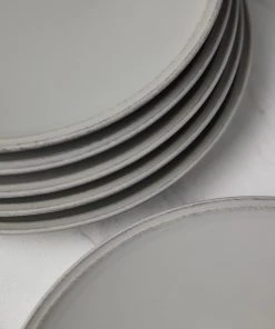 Lulu And Georgia Kitchen + Dining Friso Dinner Plates (Set Of 6) By Costa Nova