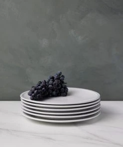 Lulu And Georgia Kitchen + Dining Friso Dinner Plates (Set Of 6) By Costa Nova