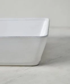 Lulu And Georgia Friso Rectangular Baker, White (10-inches) By Costa Nova