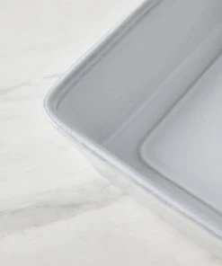 Lulu And Georgia Friso Rectangular Baker, White (10-inches) By Costa Nova
