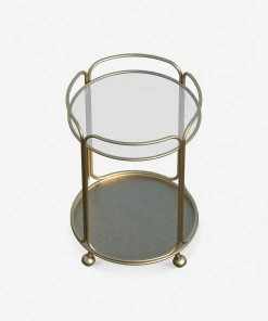 Lulu And Georgia Nathalie Round Bar Cart 2 Lulu And Georgia Nathalie Round Bar Cart