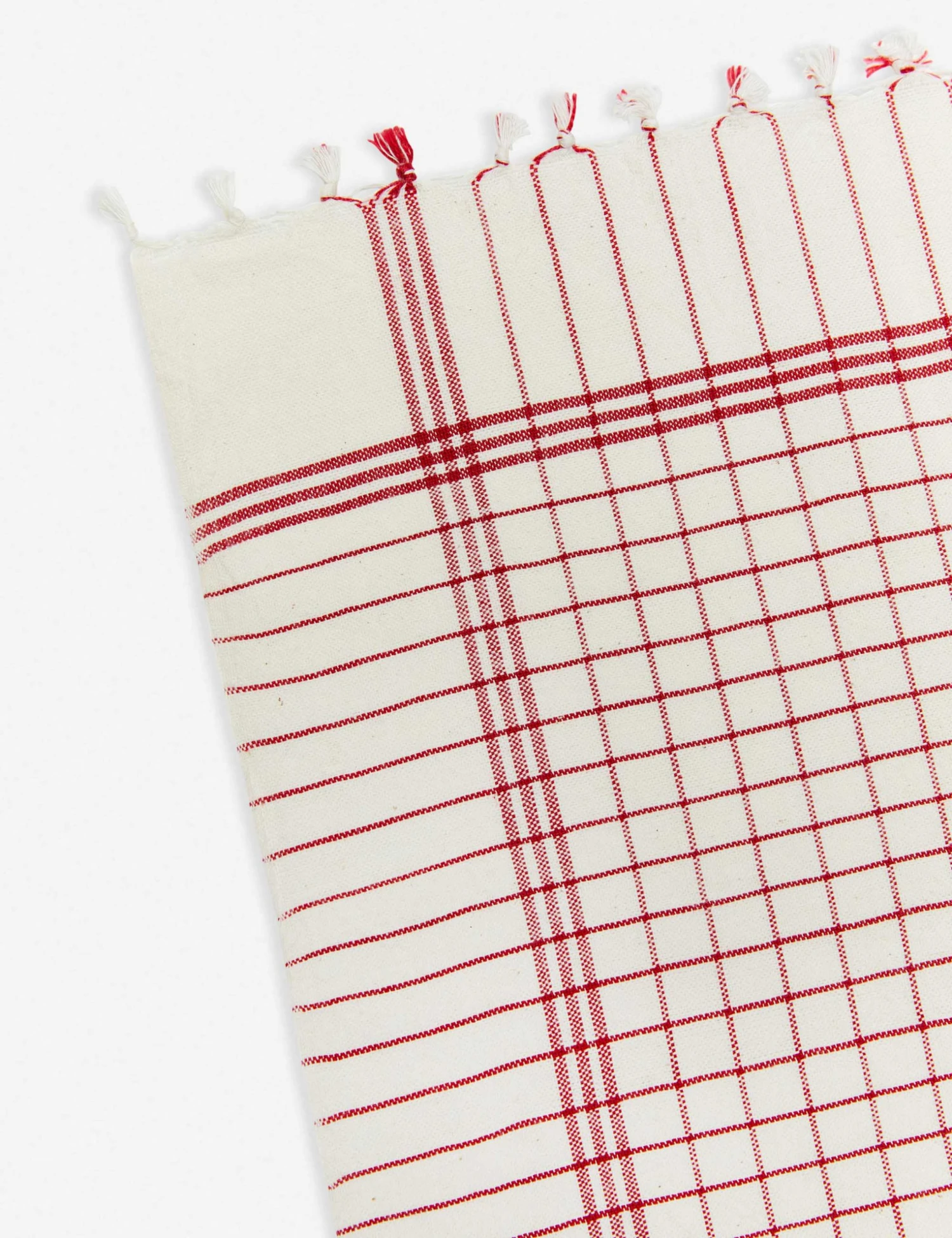 DSH_FREN_RED-French-Lattice-Red-Tea-Towel-2.jpg Lulu And Georgia Heather Taylor Home French Lattice Tea Towel