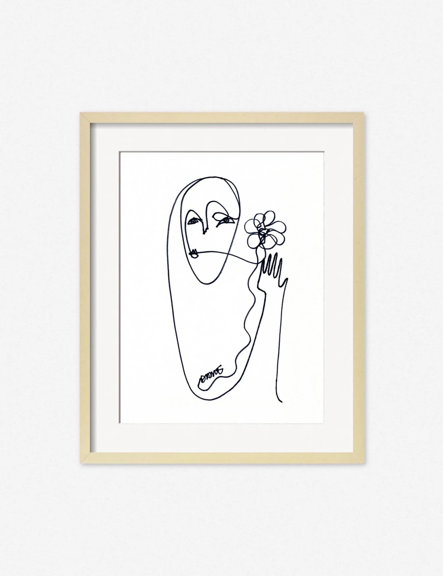 DamienneMerlinaFlowerNaturalFrame.jpg Lulu And Georgia Walls 'Flower' Print By Damienne Merlina