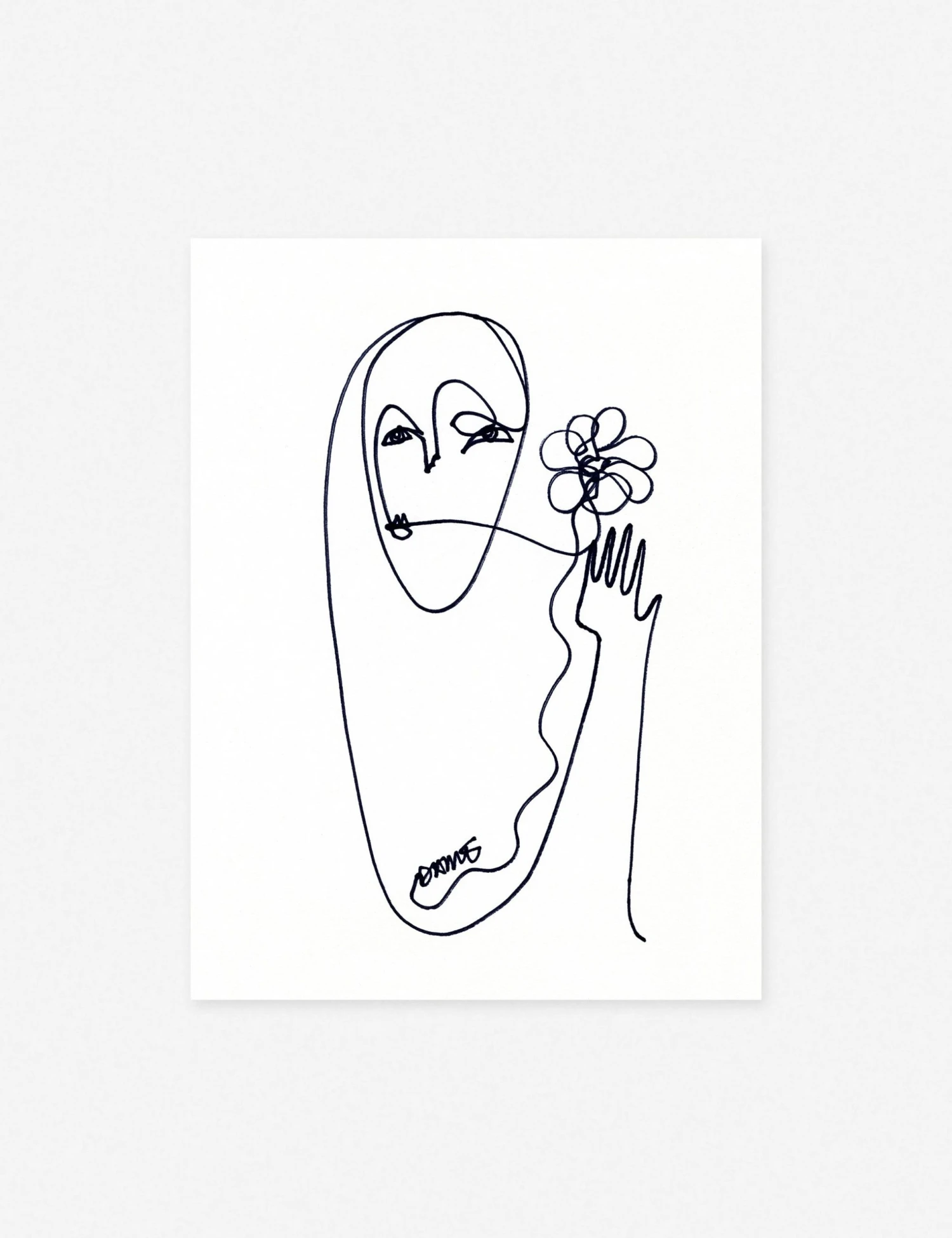 DamienneMerlinaFlowerUnframed.jpg Lulu And Georgia Walls 'Flower' Print By Damienne Merlina