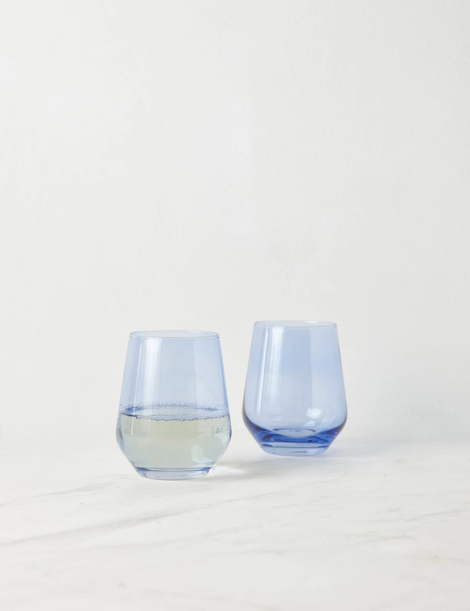Lulu And Georgia Muted Pastels Estelle Stemless Wine Glass (Set Of 2)