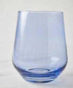 Lulu And Georgia Muted Pastels Estelle Stemless Wine Glass (Set Of 2)