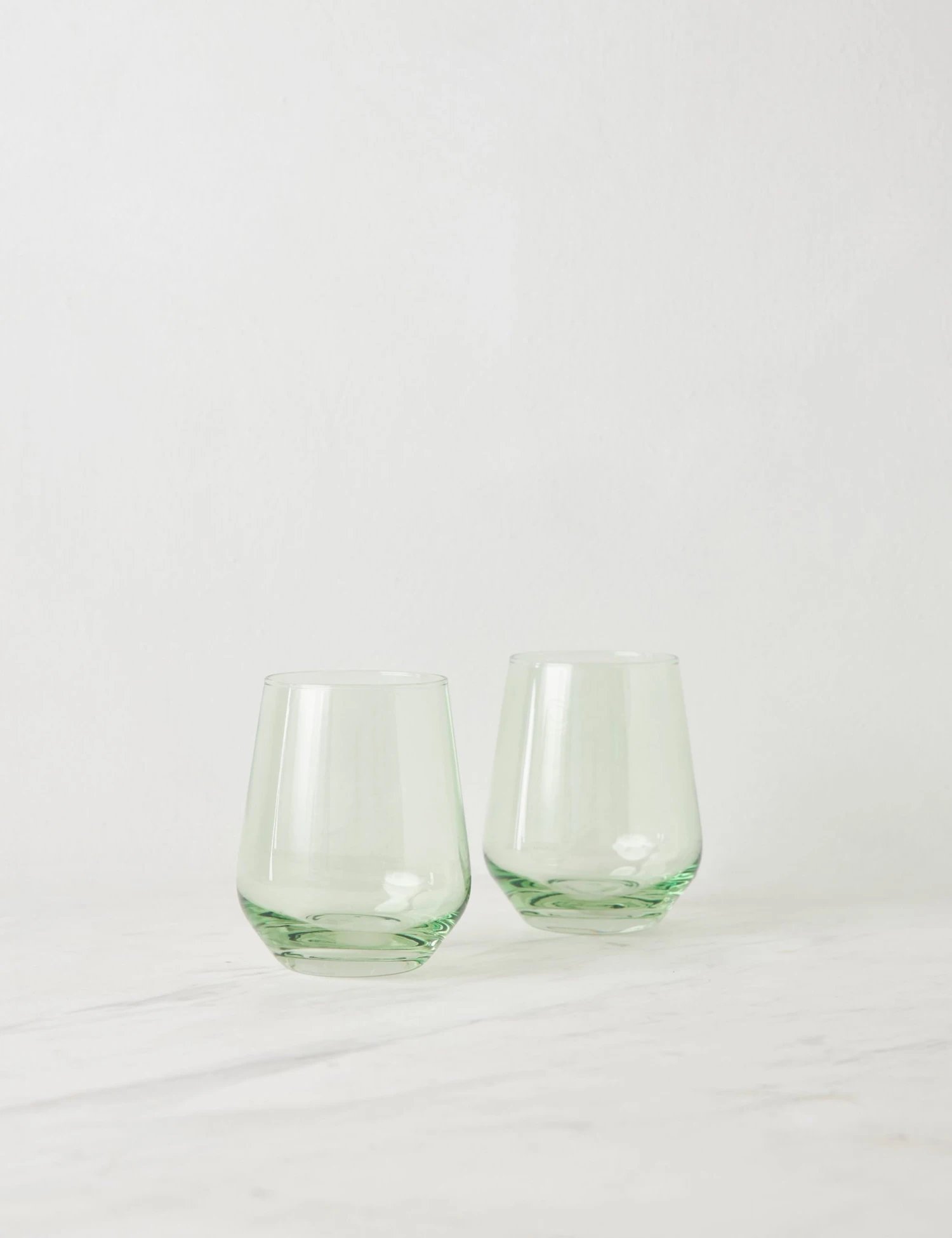 Lulu And Georgia Muted Pastels Estelle Stemless Wine Glass (Set Of 2)