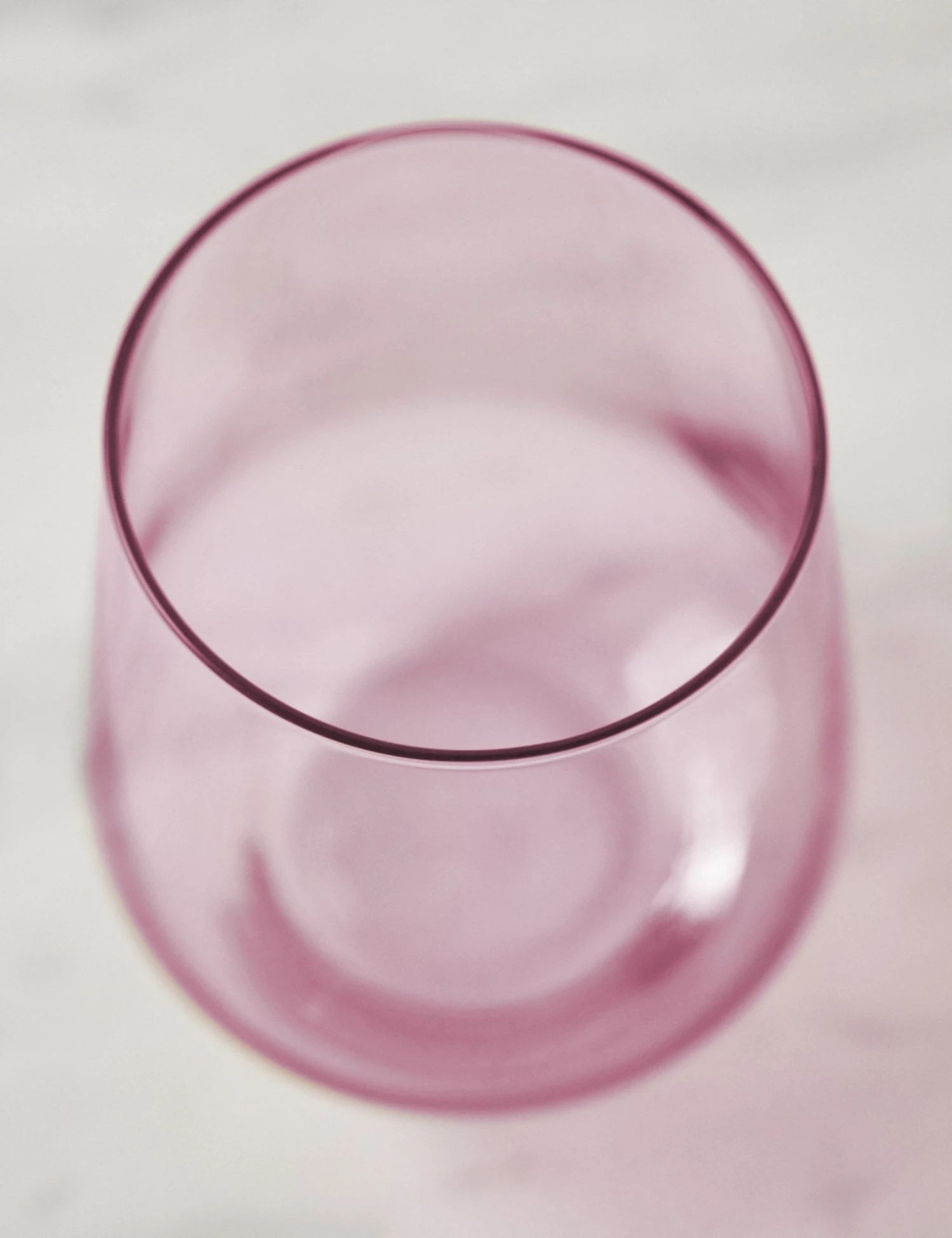Lulu And Georgia Muted Pastels Estelle Stemless Wine Glass (Set Of 2)
