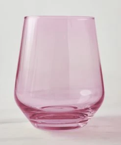 Lulu And Georgia Muted Pastels Estelle Stemless Wine Glass (Set Of 2)