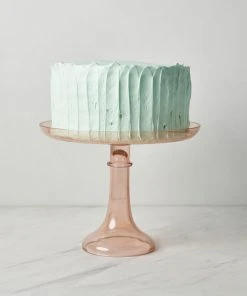 Lulu And Georgia Glass Cake Stand By Estelle Colored Glass Muted Pastels
