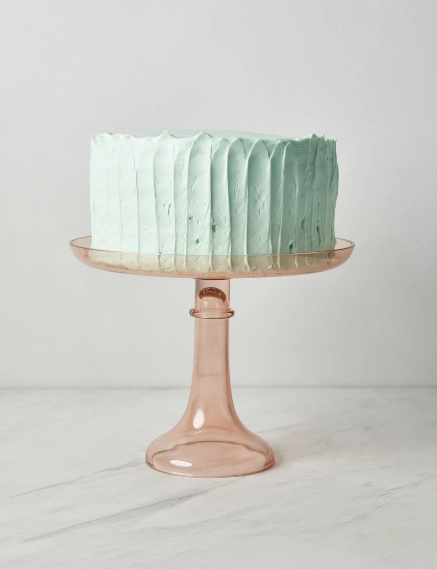 Estelle_ColoredGlasscakestand_Blush_5449.jpg Lulu And Georgia Glass Cake Stand By Estelle Colored Glass Muted Pastels