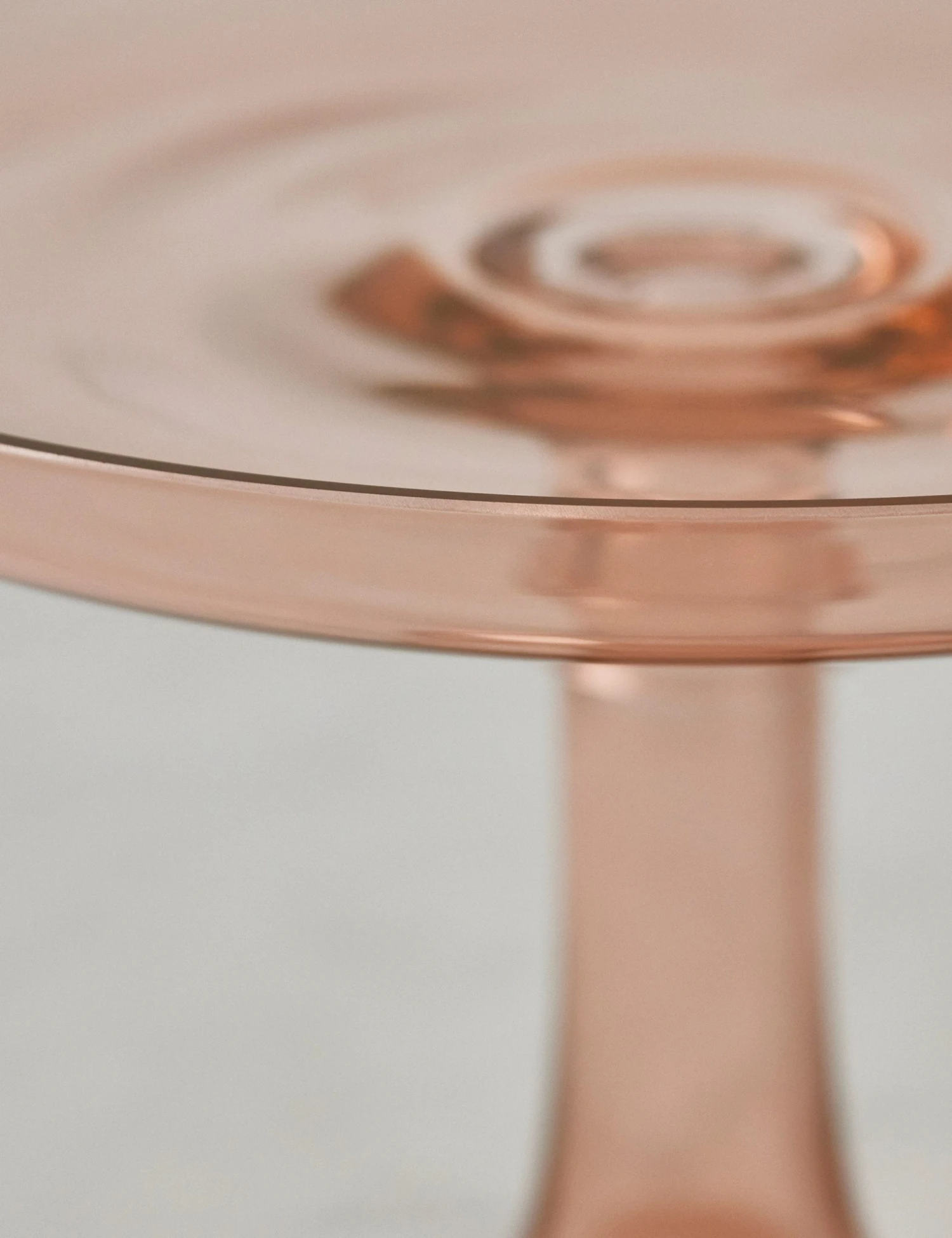Estelle_ColoredGlasscakestand_Blush_5457.jpg Lulu And Georgia Glass Cake Stand By Estelle Colored Glass Muted Pastels