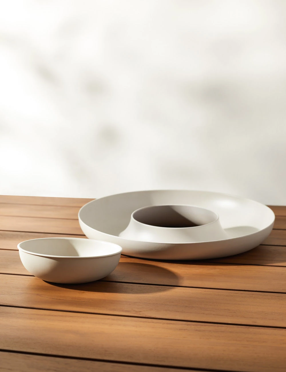 EttaChip_DipSet_Stone-3802.jpg Lulu And Georgia Etta Bamboo Chip + Dip Set By Ekobo Outdoor Collection