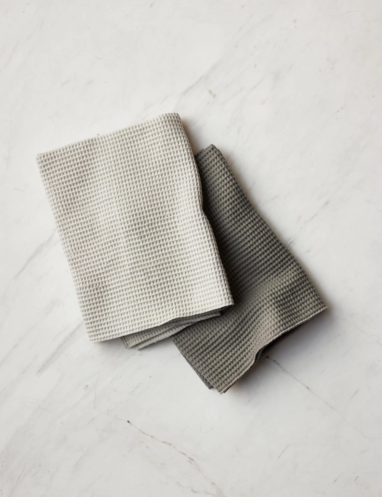 HawkinsNewYorkEssentialS-2WaffleDishTowels_LtGrey_DrkGrey-1.jpg Lulu And Georgia Essential Waffle Dish Towels, Light Gray/Dark Gray (Set Of 2) By Hawkins New York
