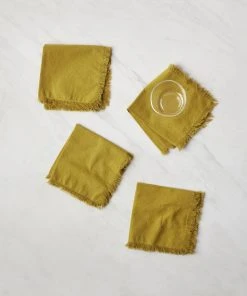 Lulu And Georgia Hawkins New York Essential Cotton Cocktail Napkins (Set Of 4) 2 Lulu And Georgia Hawkins New York Essential Cotton Cocktail Napkins (Set Of 4)