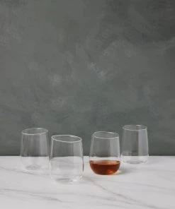 Lulu And Georgia Kitchen + Dining Organic Stemless Wine Glasses (Set Of 4) By Hawkins New York