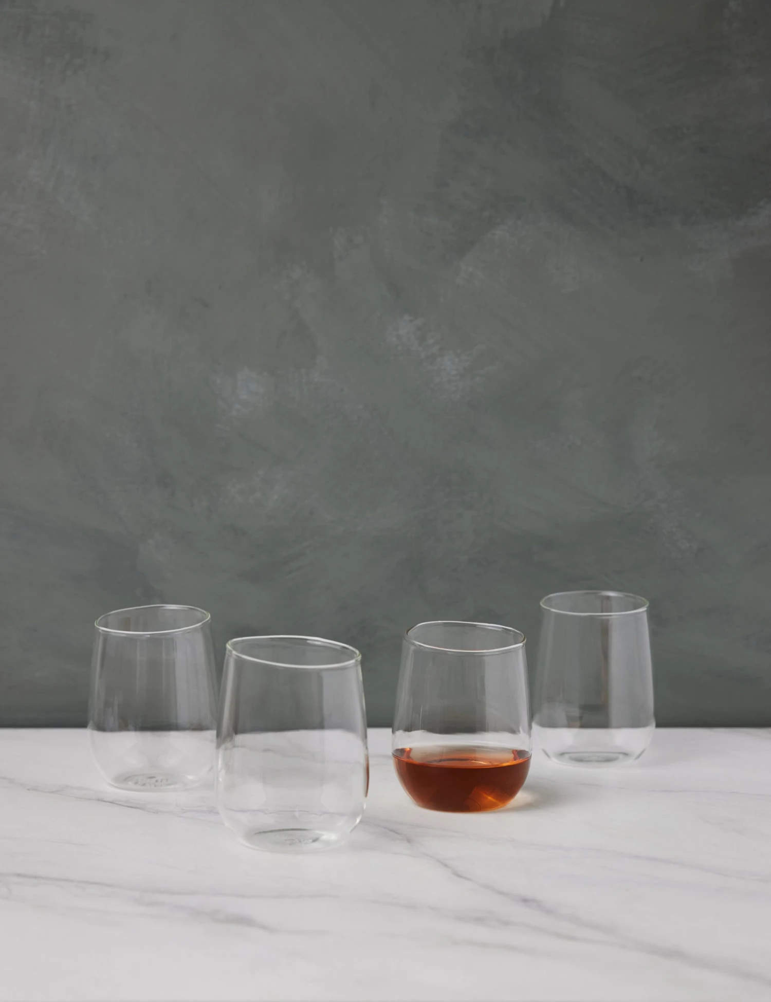 HawkinsNewYorkRecycledGlassTumbler_Large_Setof4_0106.jpg Lulu And Georgia Kitchen + Dining Organic Stemless Wine Glasses (Set Of 4) By Hawkins New York