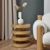 Lulu And Georgia Pentwater Round Side Table By Sarah Sherman Samuel, Natural