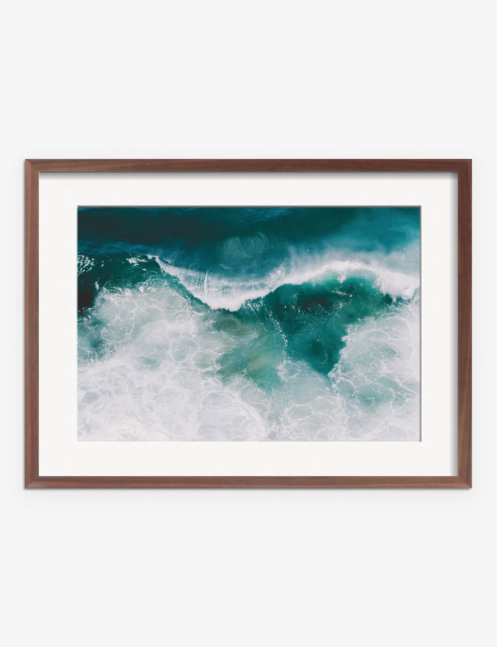 IngridCrashingWavesWalnutframe.jpg Lulu And Georgia 'Crashing Waves' Photography Print By Ingrid Beddoes New