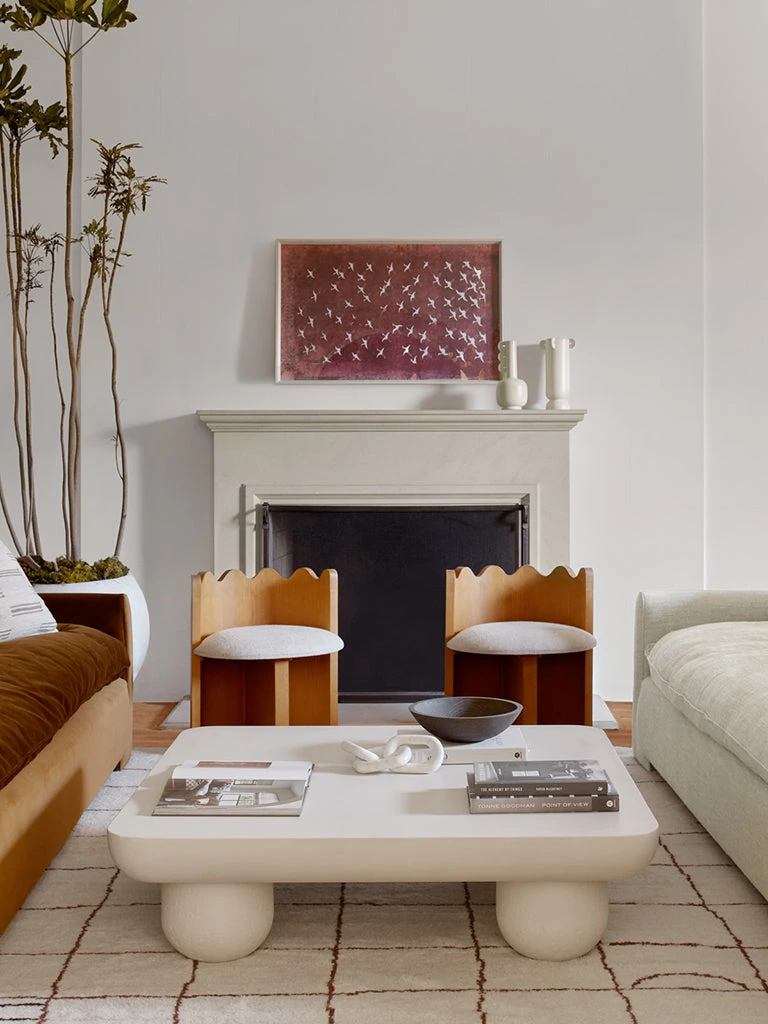 IrregularGridIvoryLivingRoom_11233_V1_crop.jpg Lulu And Georgia 'Crane Stencil 2' Wall Art By ZBC House