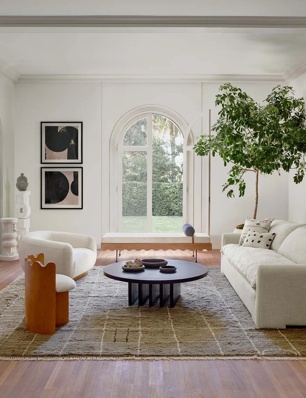 IrregularGridKhakiLivingRoom_10781-V1-SITECROP_847c889b-5efd-4345-afc8-caef2ca0ba83.jpg Lulu And Georgia Irregular Grid Rug By Sarah Sherman Samuel